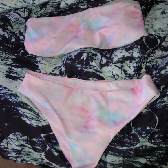 Shein Swim Tie Dye Bathing Suit Poshmark